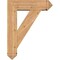 Ekena Millwork Traditional Arts and Crafts Smooth Bracket w/ Offset Brace, Western Red Cedar, 7 1/2"W x 26"D x 34"H BKT0806X26X34TRA03SWR - alternate 4